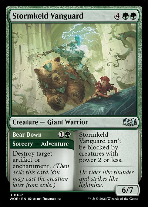 Stormkeld Vanguard // Bear Down (woe) 187