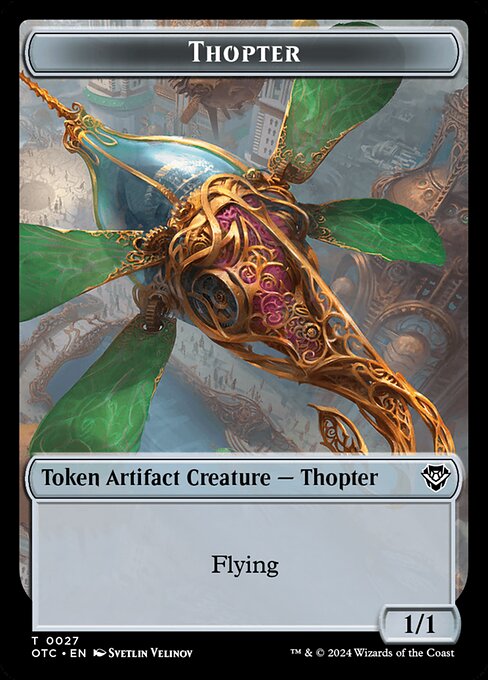 Thopter (Outlaws of Thunder Junction Commander Tokens #27)