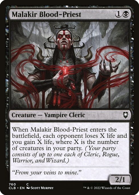 Malakir Blood-Priest (Commander Legends: Battle for Baldur's Gate #760)