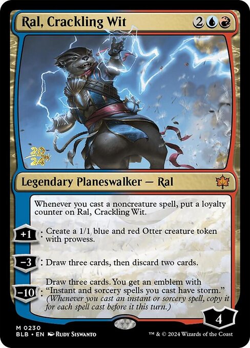 Ral, Crackling Wit (Bloomburrow Promos #230s)