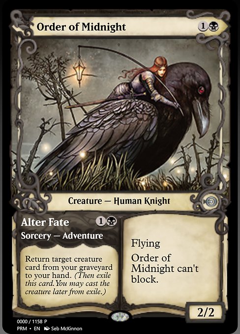 Order of Midnight // Alter Fate (Magic Online Promos #78838)
