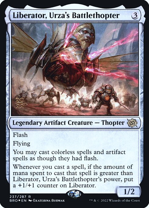 Liberator, Urza's Battlethopter (The Brothers' War Promos #237s)