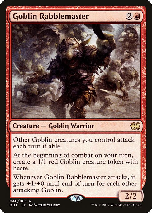 Goblin Rabblemaster (Duel Decks: Merfolk vs. Goblins #46)