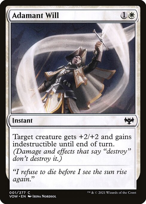 Adamant Will (Innistrad: Crimson Vow #1)