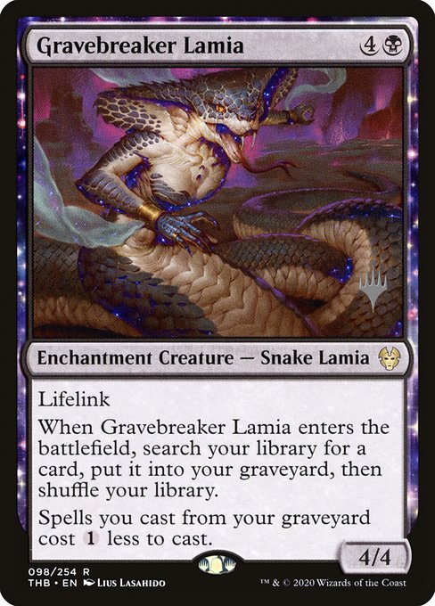 Gravebreaker Lamia (Theros Beyond Death Promos #98p)