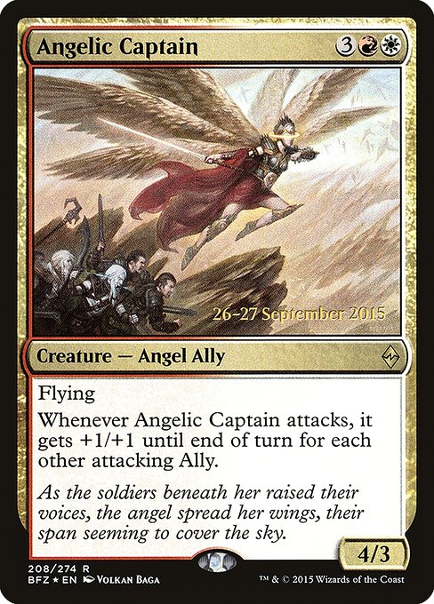 Angelic Captain (Battle for Zendikar Promos #208s)