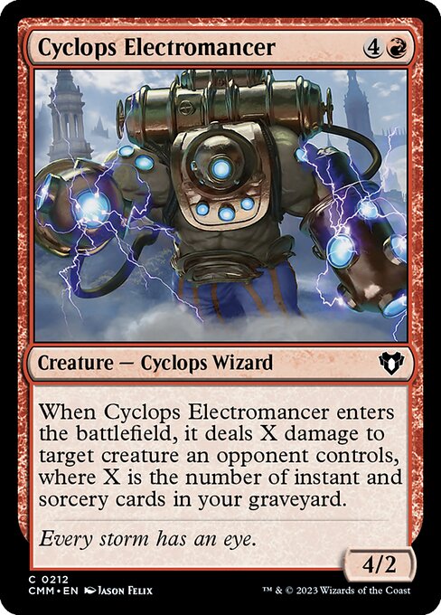 Cyclops Electromancer (Commander Masters #212)