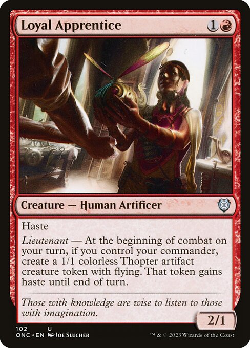 Loyal Apprentice (Phyrexia: All Will Be One Commander #102)