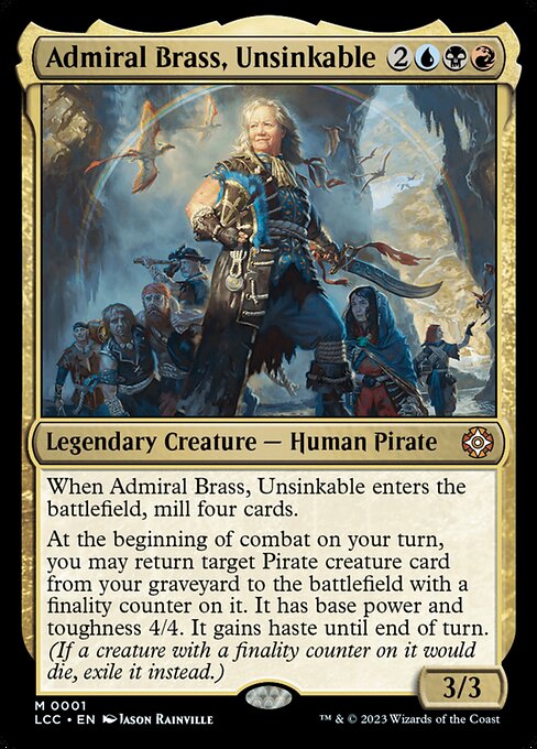 Admiral Brass, Unsinkable card image