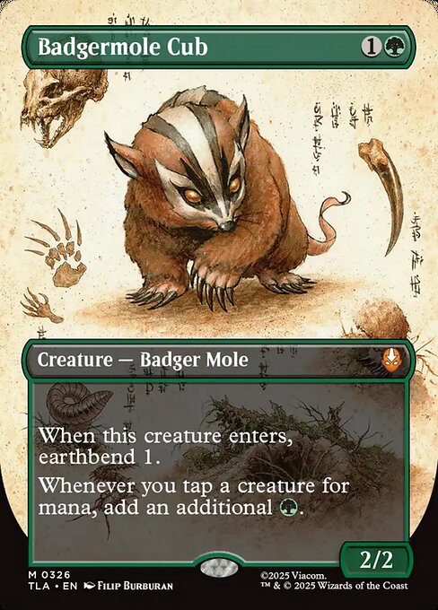 Badgermole Cub magic the gathering card art