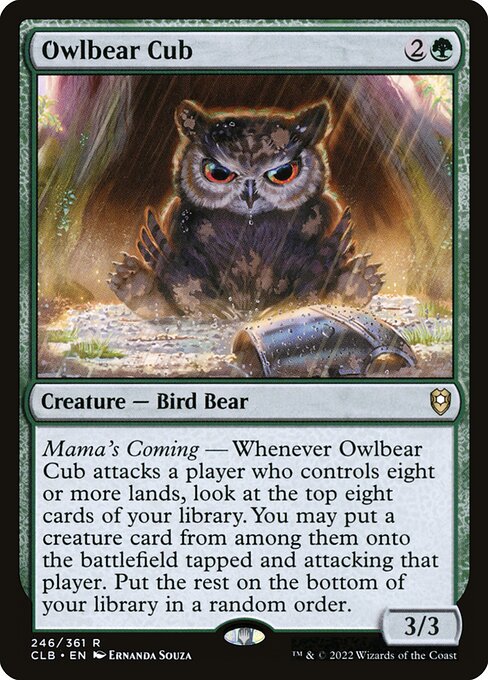 Owlbear Cub (Commander Legends: Battle for Baldur's Gate #246)