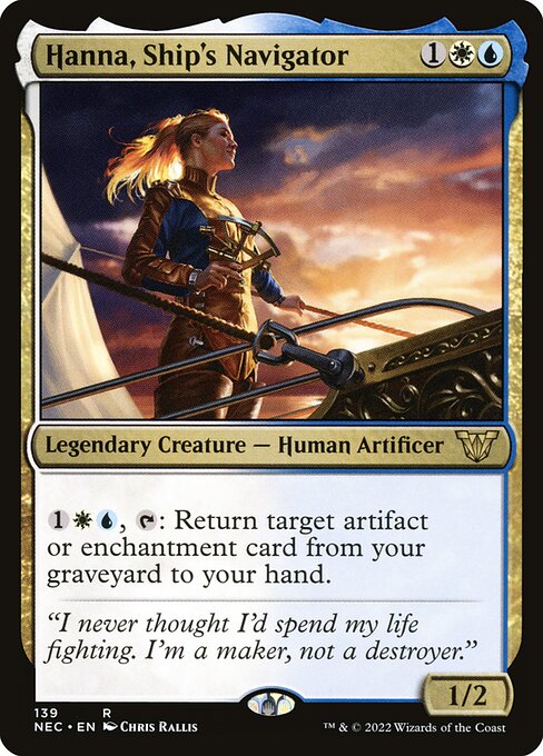 Hanna, Ship's Navigator (Neon Dynasty Commander #139)