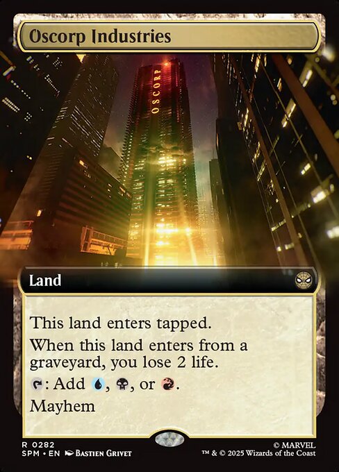 Oscorp Industries magic the gathering card art