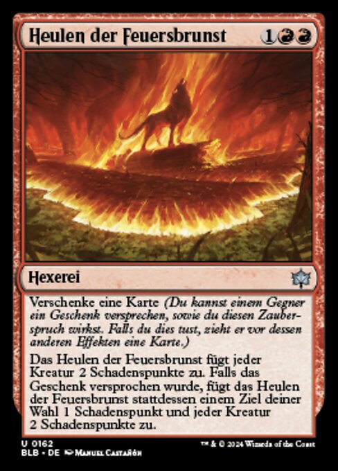 Wildfire Howl (Bloomburrow #162)