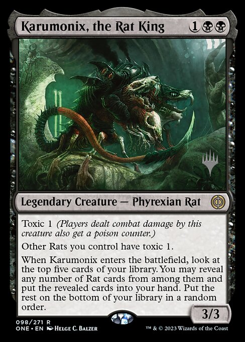 Karumonix, the Rat King (Phyrexia: All Will Be One Promos #98p)