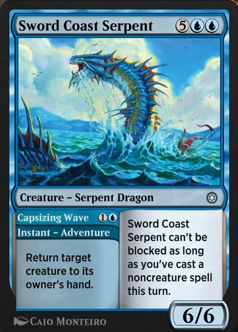 Sword Coast Serpent // Capsizing Wave (Alchemy Horizons: Baldur's Gate #134)