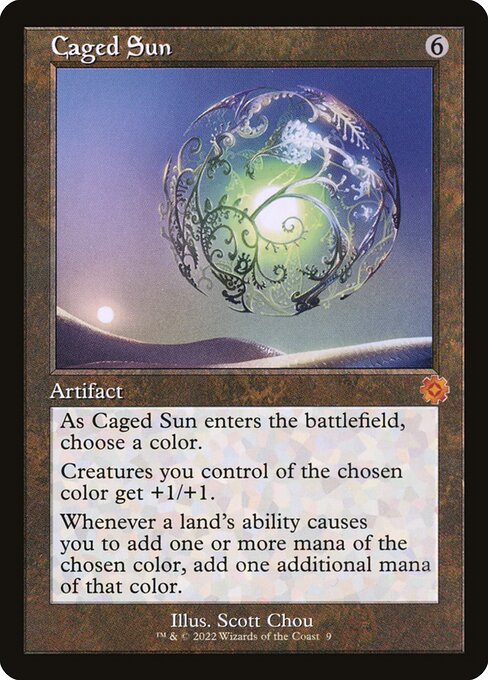 Caged Sun Commander 2014 MTG Print Caged Sun Commander 2014 MTG Print