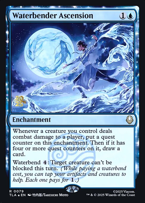 Waterbender Ascension magic the gathering card art