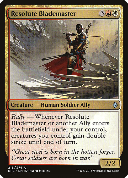 Resolute Blademaster (bfz) 218