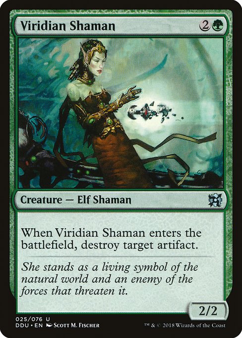 Viridian Shaman (Duel Decks: Elves vs. Inventors #25)