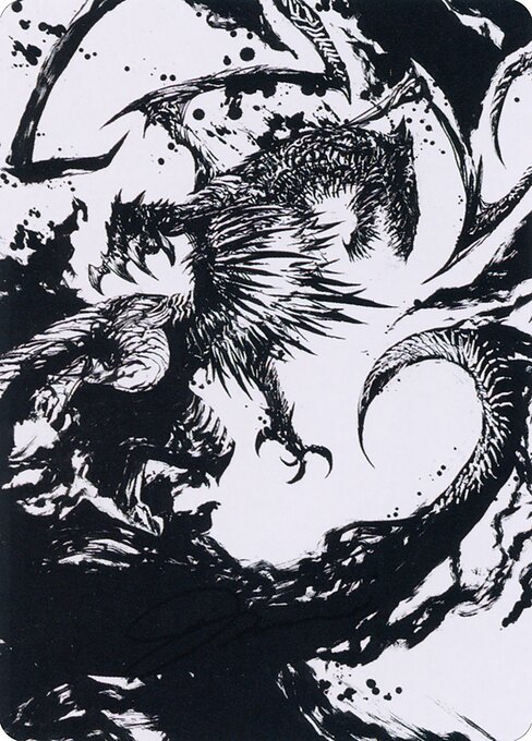 Skithiryx, the Blight Dragon // Skithiryx, the Blight Dragon (March of the Machine Art Series #71)