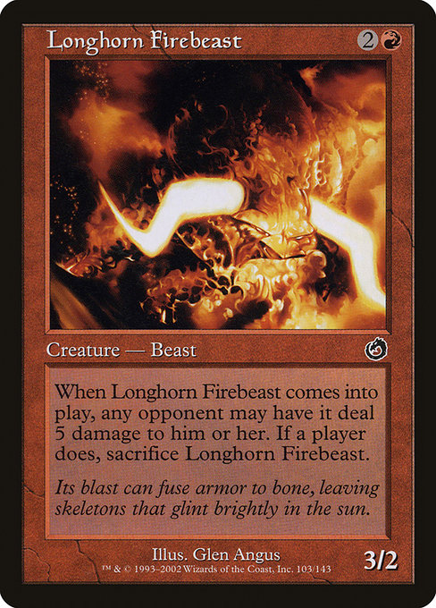 Longhorn Firebeast (Torment #103)