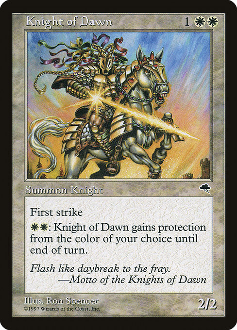 Chevalier de l'aube|Knight of Dawn