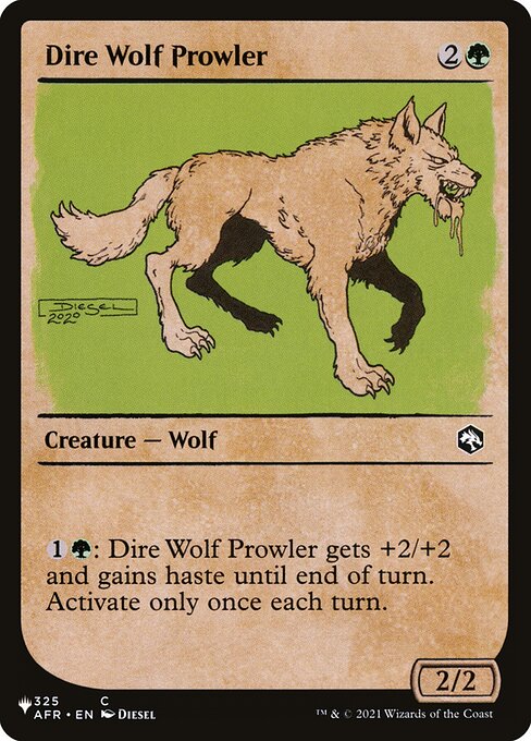 Dire Wolf Prowler (The List #546)