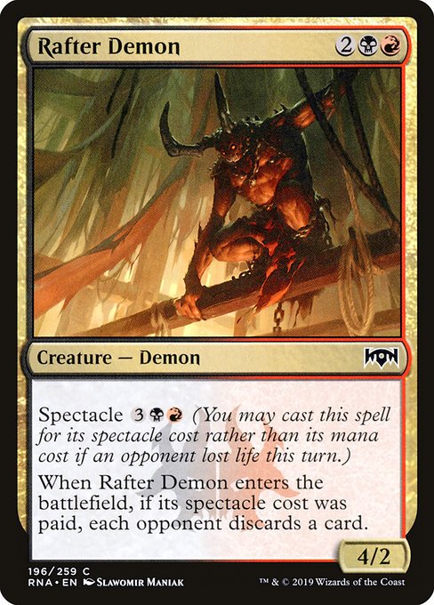 Rafter Demon (Ravnica Allegiance #196)