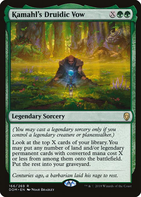 Kamahl's Druidic Vow (Dominaria #166)