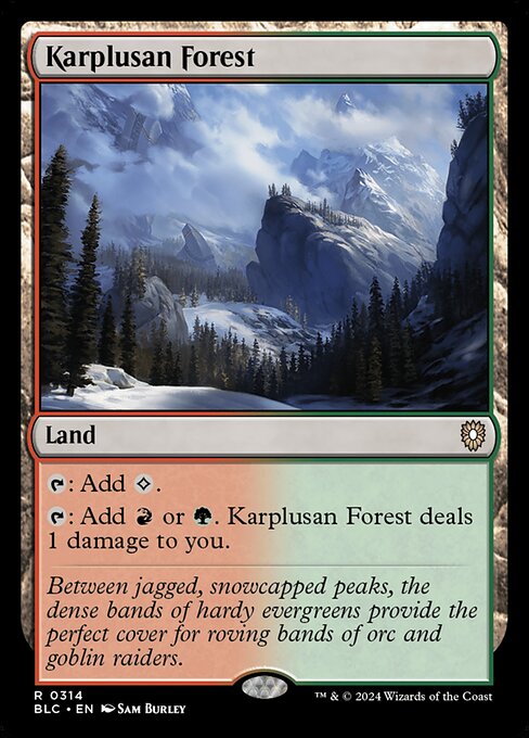 Karplusan Forest (Bloomburrow Commander #314)