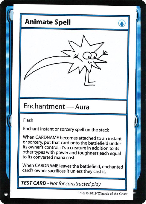 Animate Spell (Mystery Booster Playtest Cards 2019 #16)