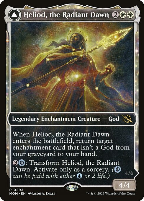 Heliod, the Radiant Dawn // Heliod, the Warped Eclipse card image