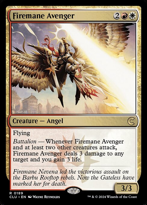 Firemane Avenger (Ravnica: Clue Edition #189)