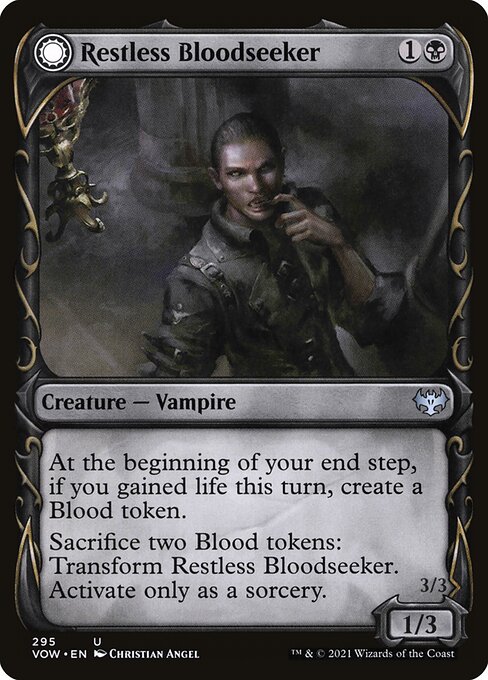 Restless Bloodseeker // Bloodsoaked Reveler card image