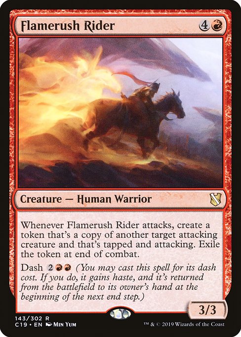 Flamerush Rider (Commander 2019 #143)