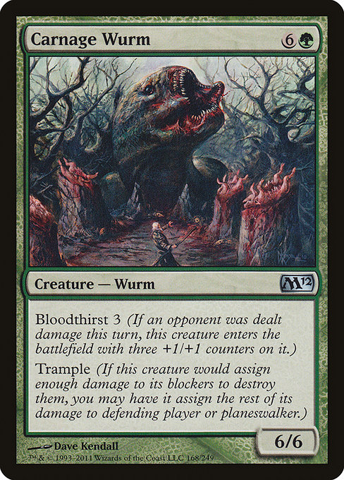 Carnage Wurm (Magic 2012 #168)