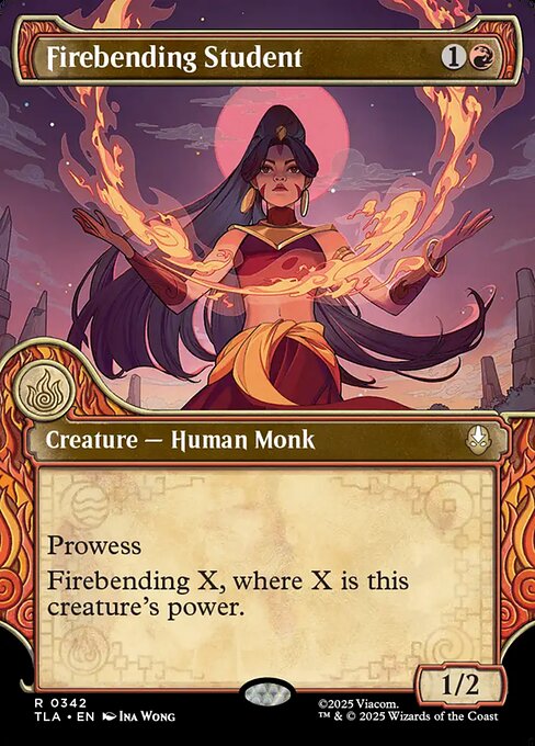 Firebending Student magic the gathering card art