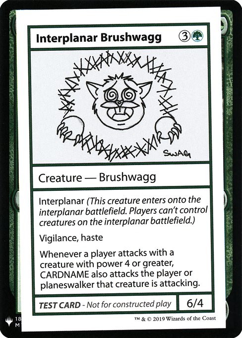 Interplanar Brushwagg (Mystery Booster Playtest Cards 2019 #79)
