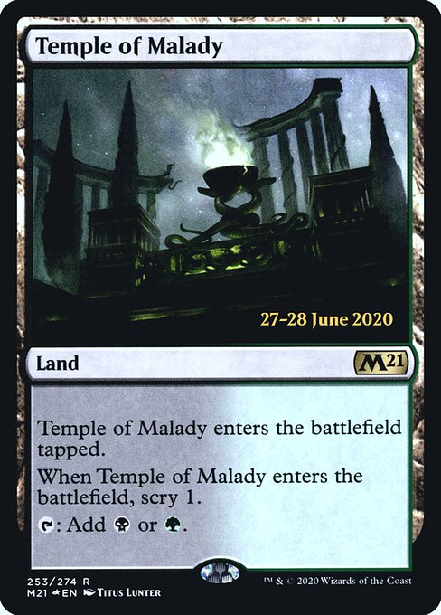 Temple of Malady (Core Set 2021 Promos #253s)