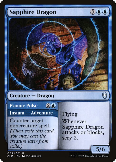 Sapphire Dragon // Psionic Pulse card image