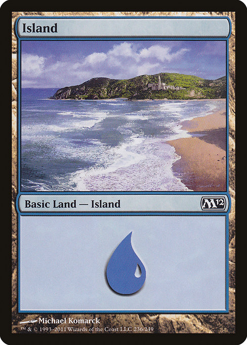 Island - Magic 2012 - MTG Print