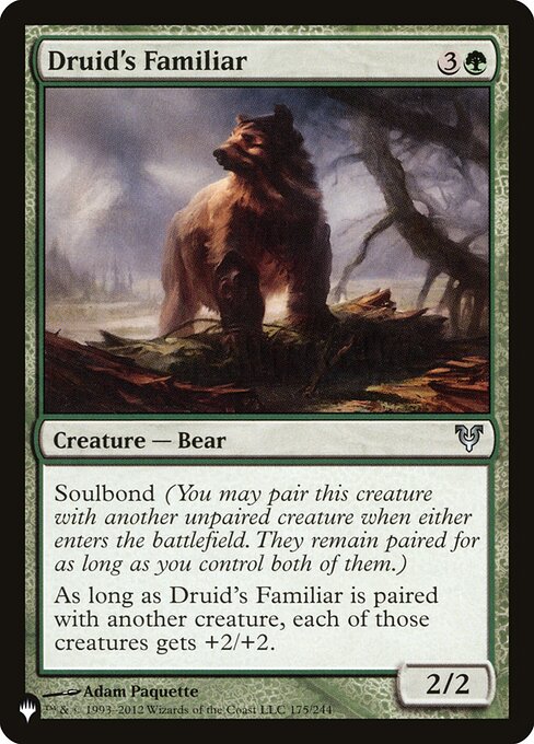 Druid's Familiar (The List)