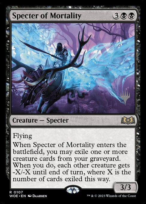 Specter of Mortality (Wilds of Eldraine Promos #107p)