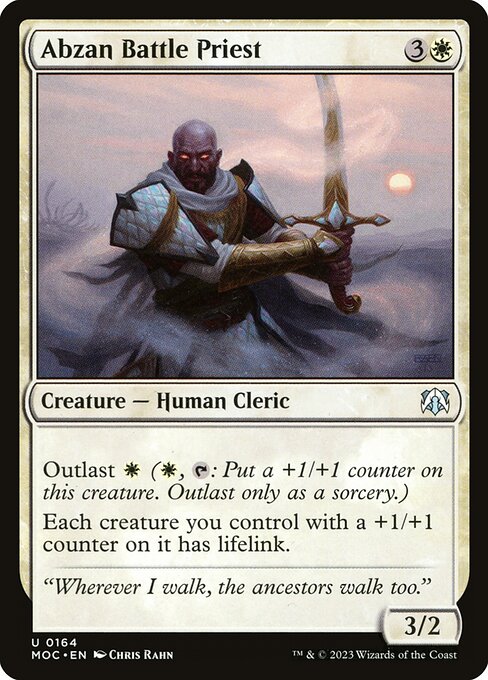 Abzan Battle Priest (March of the Machine Commander #164)