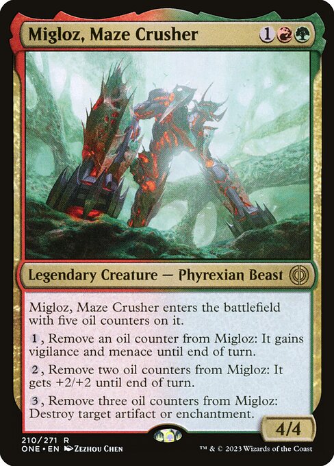 Migloz, Maze Crusher (Phyrexia: All Will Be One #210)