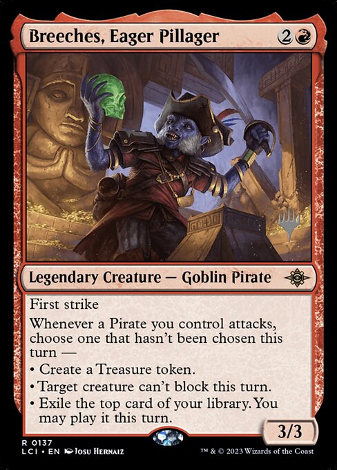 Breeches, Eager Pillager (The Lost Caverns of Ixalan Promos #137p)