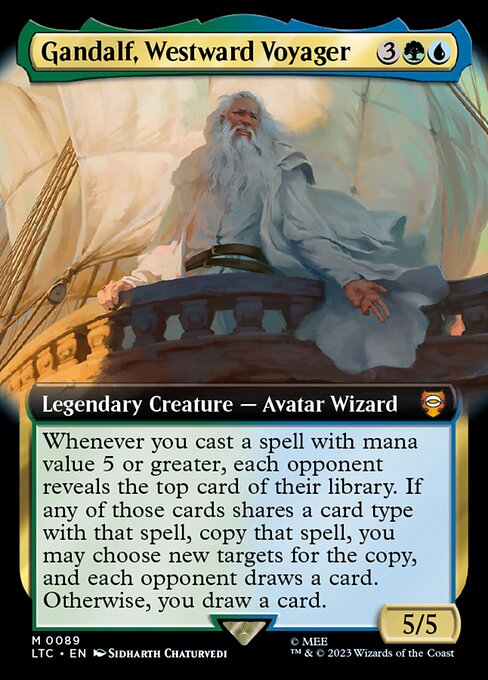 Gandalf, Westward Voyager (Extended Art)