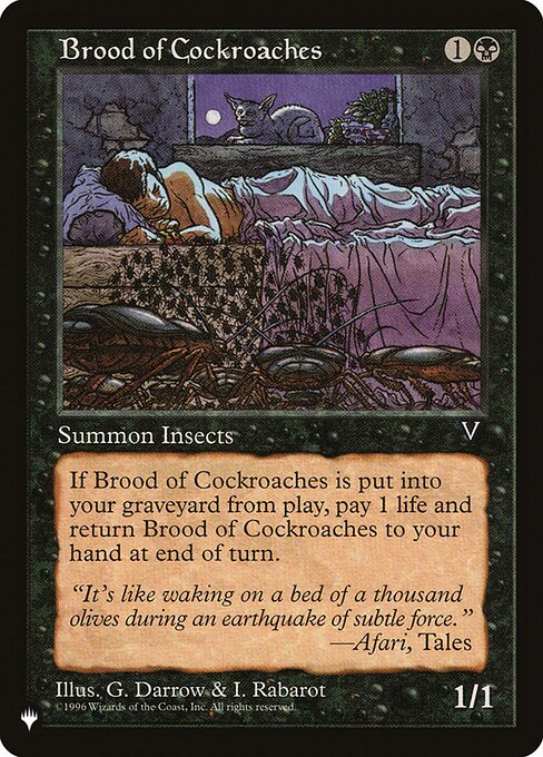 Brood of Cockroaches (The List #VIS-53)