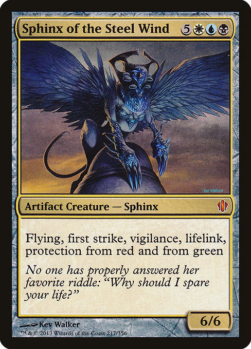 Sphinx of the Steel Wind (Commander 2013 #217)